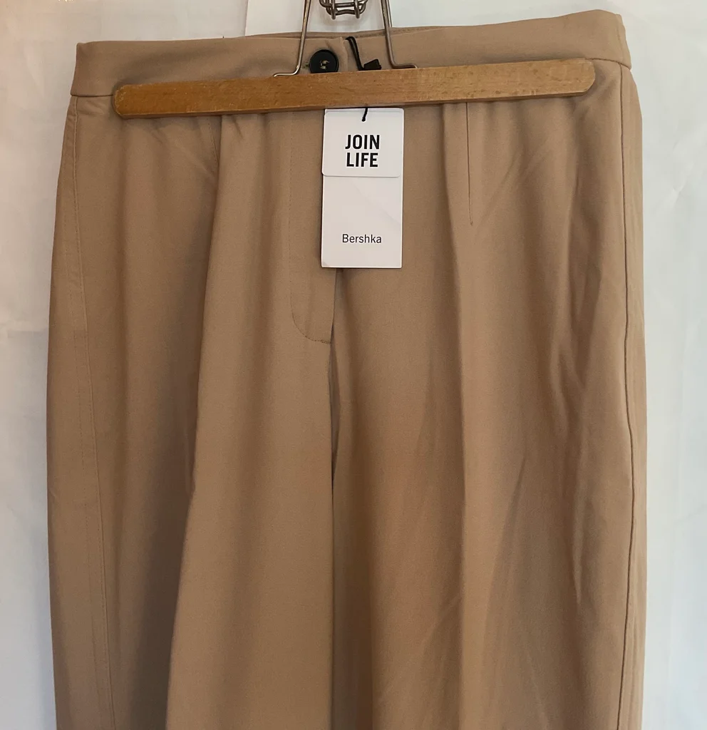 🔥-20%🔥 Pantalon Large Bershka Neuf avec étiquette Beige Camel T.42 – photo 10